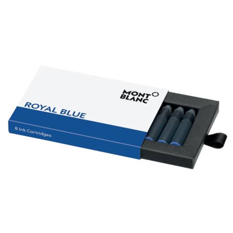 Inchiostro in cartucce per stilografica Montblanc - Royal Blue - conf. 8 pezzi - MB128198